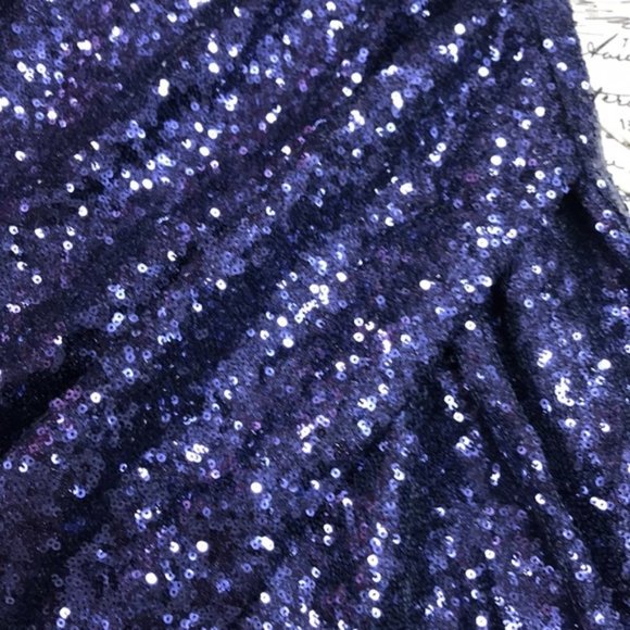 Trixxi Juniors' Surplice Sequined Dress - Picture 7 of 8